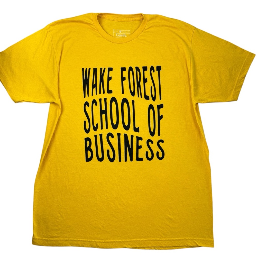 Wake Forest University School of Business Comfy Gold Men’s Adult t-shirt XL